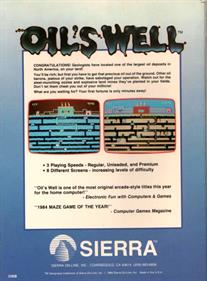 Oil's Well - Box - Back Image