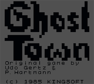 Ghost Town - Screenshot - Game Title Image