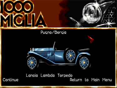 1000 Miglia Volume I: 1927 to 1933 - Screenshot - Gameplay Image