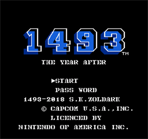 1493: The Year After - Screenshot - Game Title Image