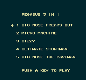 Pegasus 5 in 1 - Screenshot - Game Title Image