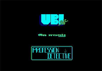 Profession Detective - Screenshot - Game Title Image