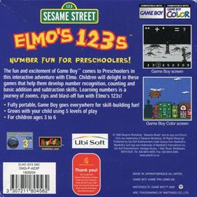 Sesame Street: Elmo's 123s - Box - Back Image