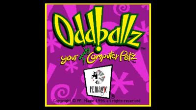 Oddballz: Your Wacky Computer Petz - Screenshot - Game Title Image