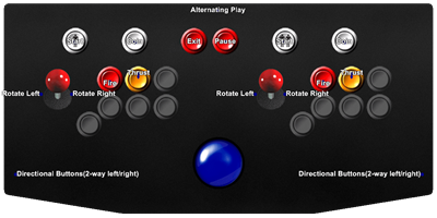 Space Fury - Arcade - Controls Information Image