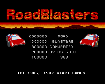 Road Blasters - Screenshot - High Scores Image