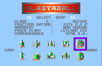 Blastaball - Screenshot - Game Select Image