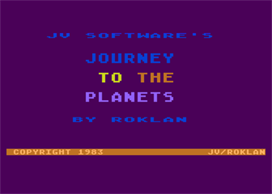 Journey to the Planets - Screenshot - Game Title Image