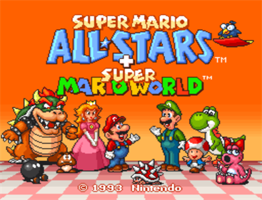 Super Mario All-Stars / Super Mario World - Screenshot - Game Title Image