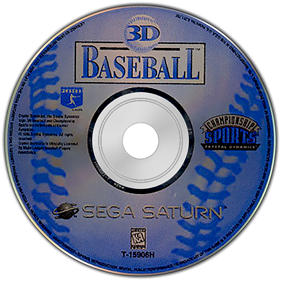 3D Baseball - Disc Image