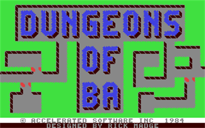 Dungeons of Ba - Screenshot - Game Title Image