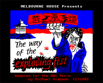 The Way of the Exploding Fist - Screenshot - Game Title Image