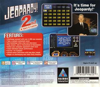 Jeopardy! 2nd Edition - Box - Back Image