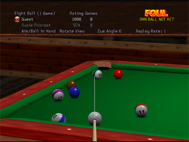 Virtual Pool 64 - Screenshot - Gameplay Image