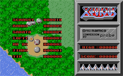 Xevious - Screenshot - High Scores Image