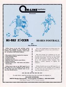 Hi-Res Football - Advertisement Flyer - Front Image