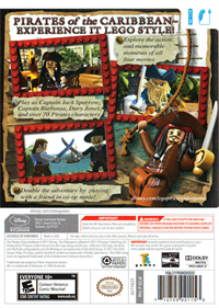 LEGO Pirates of the Caribbean: The Video Game - Box - Back Image