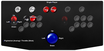 Thunder Blade - Arcade - Controls Information Image