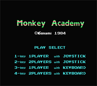 Monkey Academy - Screenshot - Game Title Image