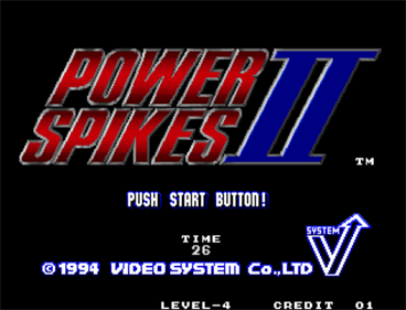 Power Spikes II - Screenshot - Game Title Image