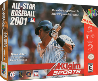 All-Star Baseball 2001 - Box - 3D Image