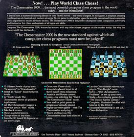 The Chessmaster 2000 - Box - Back Image