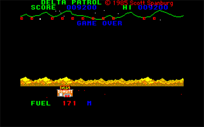 Delta Patrol - Screenshot - Game Over Image
