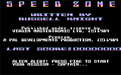 Speed Zone - Screenshot - Game Title Image