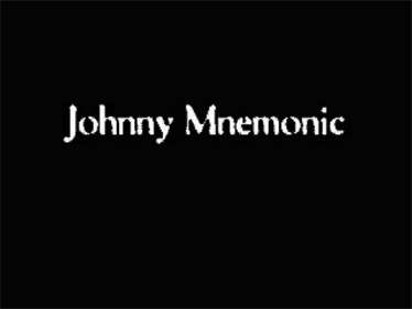Johnny Mnemonic - Screenshot - Game Title Image