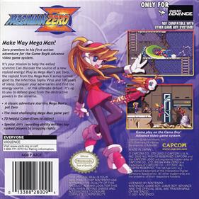 Mega Man Zero - Box - Back Image