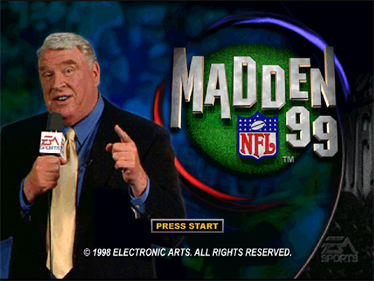 Madden NFL 99 - Screenshot - Game Title Image