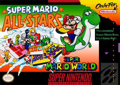 Super Mario All-Stars / Super Mario World - Fanart - Box - Front
