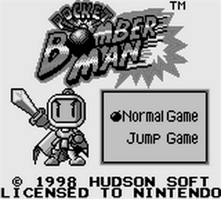 Pocket Bomberman - Screenshot - Game Title Image