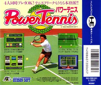 Power Tennis - Box - Back Image