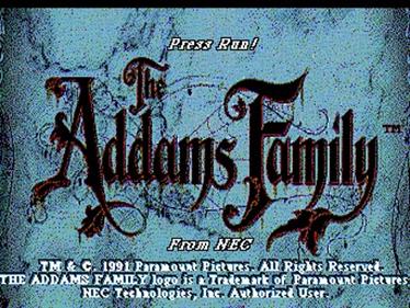 The Addams Family - Screenshot - Game Title Image