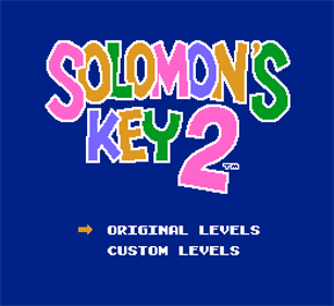 Solomon's Key 2 - Screenshot - Game Title Image