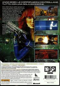 Perfect Dark Zero - Box - Back Image