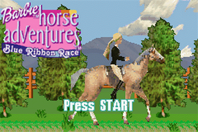 Barbie Horse Adventures: Blue Ribbon Race - Screenshot - Game Title Image