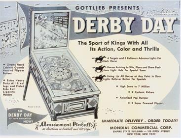 Derby Day - Advertisement Flyer - Front Image