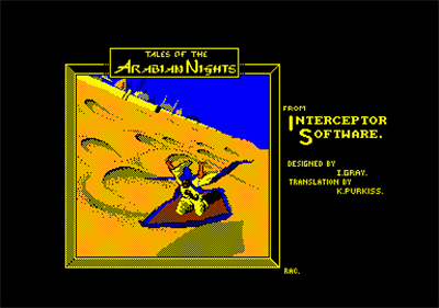 Tales of the Arabian Nights  - Screenshot - Game Title Image