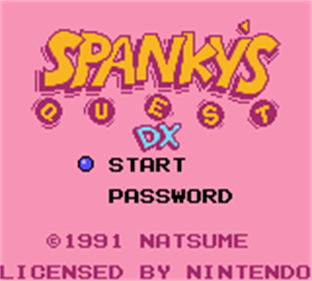 Spanky's Quest DX - Screenshot - Game Title Image