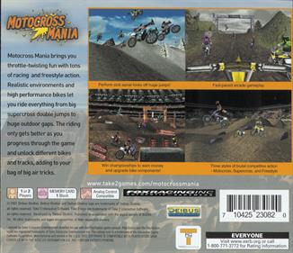 Motocross Mania - Box - Back Image