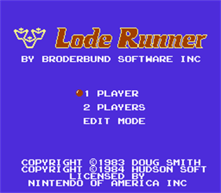 Lode Runner - Screenshot - Game Title Image