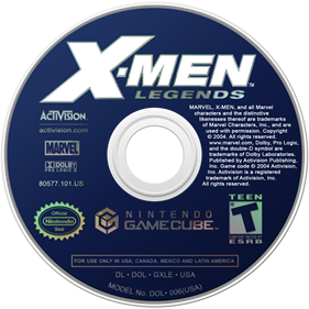 X-Men Legends - Disc Image