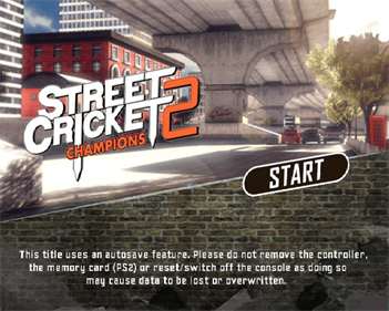 Street Cricket Champions 2 - Screenshot - Game Title Image