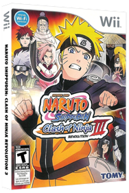 Naruto Shippuden: Clash of Ninja Revolution III - Box - 3D Image