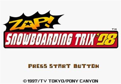 Zap! Snowboarding Trix '98 - Screenshot - Game Title
