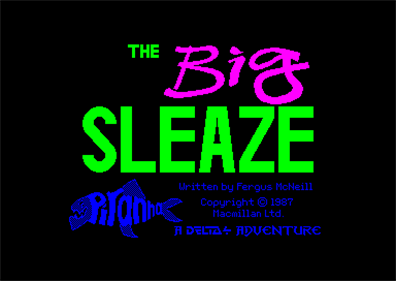 The Big Sleaze - Screenshot - Game Title Image