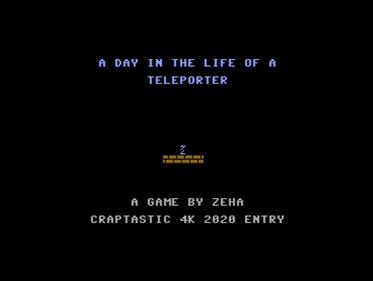 A Day in the Life of a Teleporter - Screenshot - Game Title Image