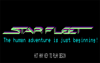 Star Fleet - Screenshot - Game Title Image